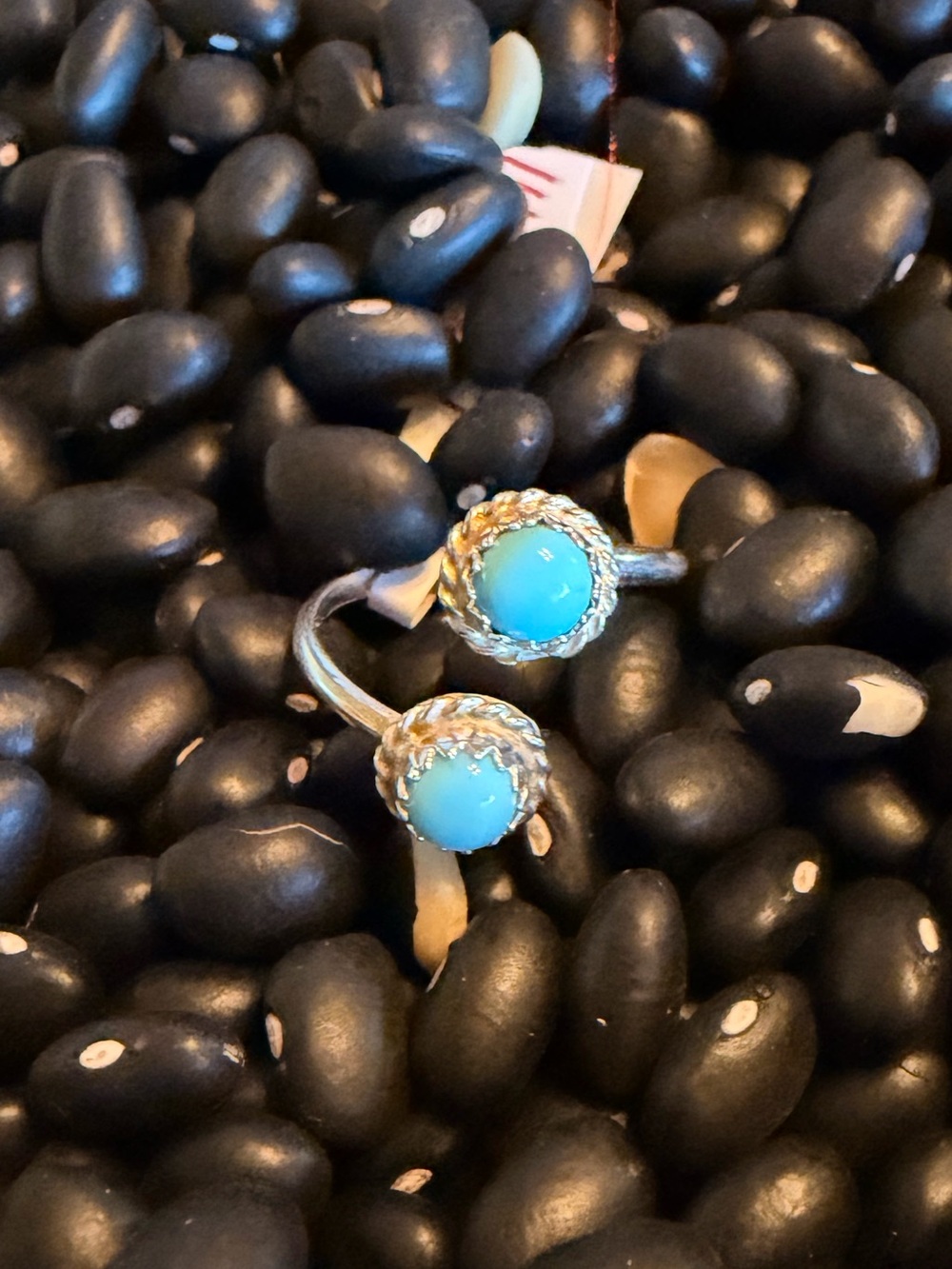 Kingman Twin Sky Drop Adjustable Ring